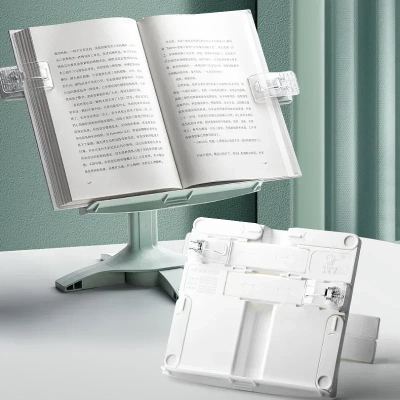 Adjustable Reading Bookshelf Lifting Landing Reading Stand Portable Book Holder Support Multifunctional Document Shelf For Home thumbnail 4