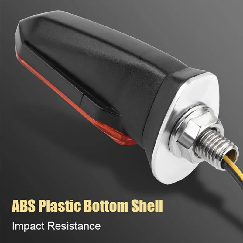 Motorcycle LED Turn Signal Lights 8mm Mini Flashing Light For Honda CBR500R CBR650F CB500X CRF250L MSX125 12V Moto Indicator thumbnail 3