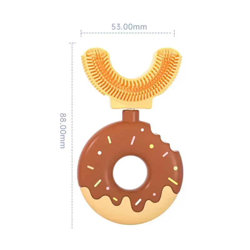 Baby Toothbrush Manual Children Teeth Oral Care Clean Brush 360 Degree U-shaped Silicone Infant Teethbrush Newborn Kid Teethers thumbnail 3