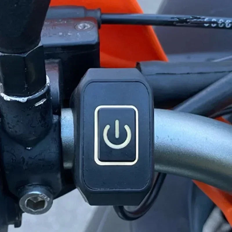 Motorcycle Modified Switch Waterproof Button with LED Light Headlight Horn Control ON OFF Buttton Handlebar Mount Accessories thumbnail 3