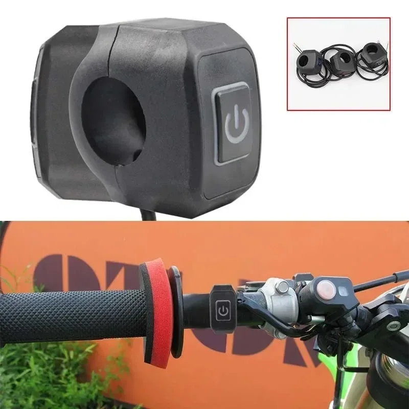 Motorcycle Modified Switch Waterproof Button with LED Light Headlight Horn Control ON OFF Buttton Handlebar Mount Accessories thumbnail 4