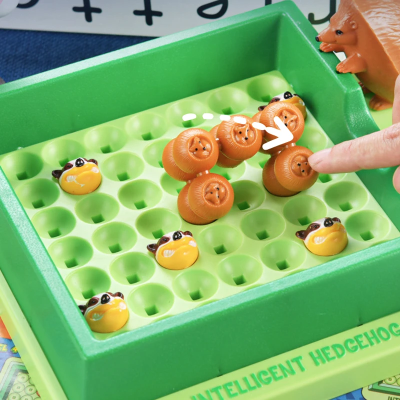 Children Logic Game Education Learning Toys Hedgehog Animals Puzzle Board Game 50 Challenges Problem solving thinking training thumbnail 4