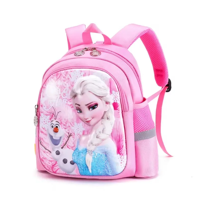 Disney 2024 New Kindergarten School Bag Cartoon Elsa Backpack Fashion Boy Girl Baby Kids Backpack Frozen 2 Travel Luggage Bag thumbnail 3