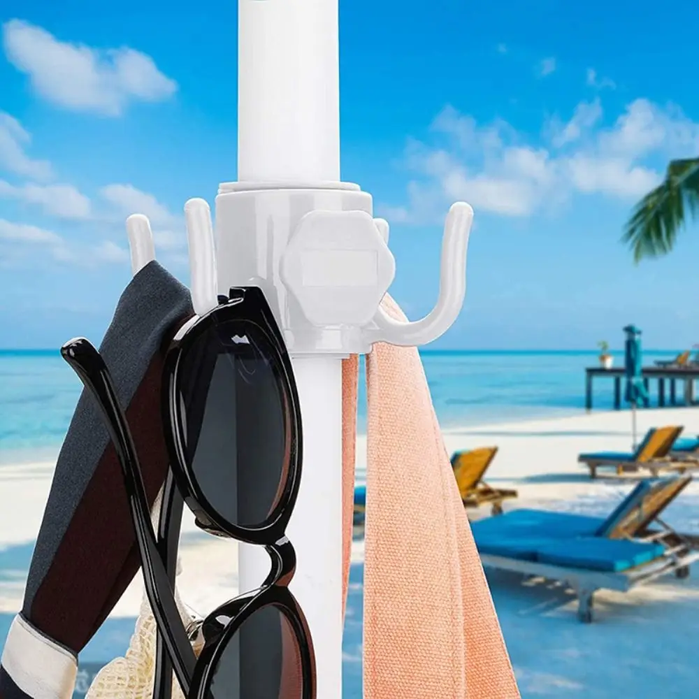 Portable Outdoor Beach Umbrella Hooks Hanger Versatile Space-saving Four-corner Hook Useful Wear-resistant Umbrella Accessories thumbnail 3