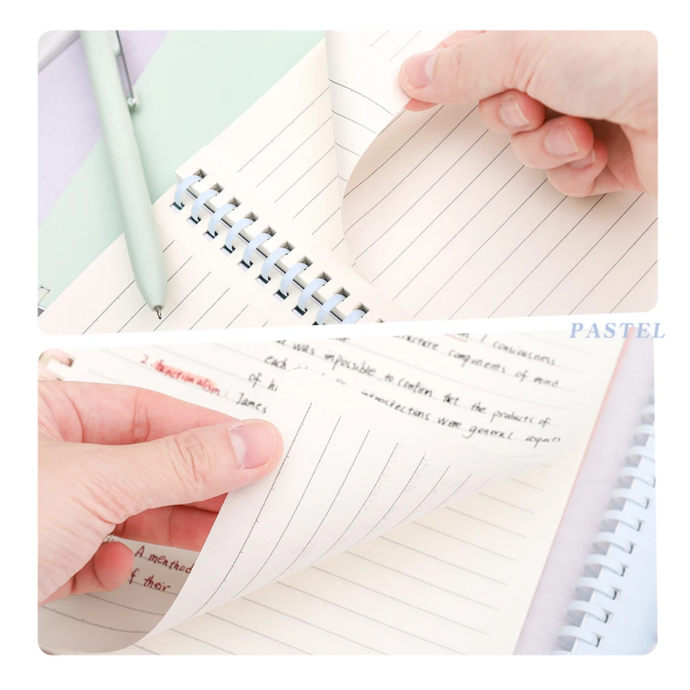 1 Pack Lined Paper Notebook 5.8 x 8.2 Inches College Ruled Spiral Notebook with tear line Journal for School, Office, Artist Wri thumbnail 3