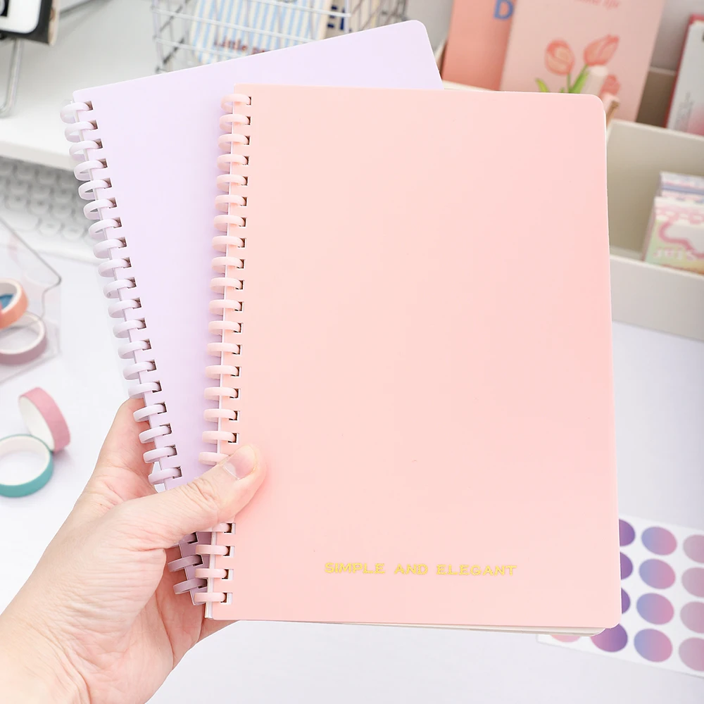1 Pack Lined Paper Notebook 5.8 x 8.2 Inches College Ruled Spiral Notebook with tear line Journal for School, Office, Artist Wri thumbnail 2