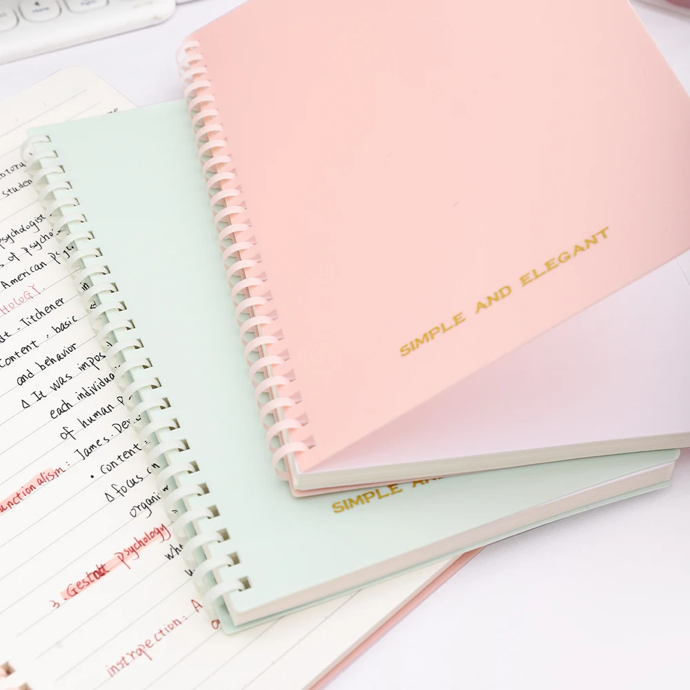 1 Pack Lined Paper Notebook 5.8 x 8.2 Inches College Ruled Spiral Notebook with tear line Journal for School, Office, Artist Wri thumbnail 4