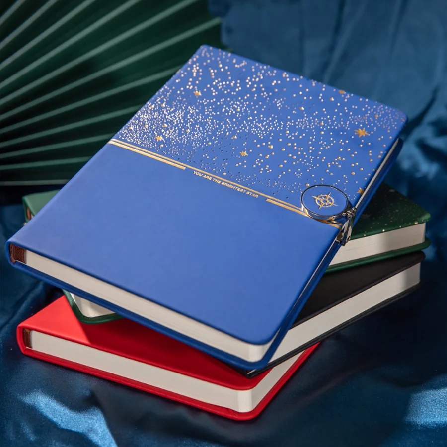 Starry Sky Notebook A5 Multi Color 200 Page Hot Selling Office High Beauty Company Gift Work Log thumbnail 3