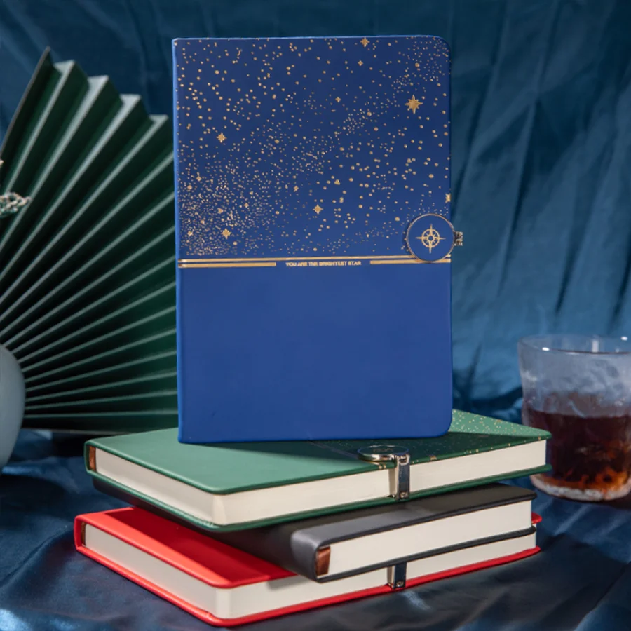 Starry Sky Notebook A5 Multi Color 200 Page Hot Selling Office High Beauty Company Gift Work Log thumbnail 2