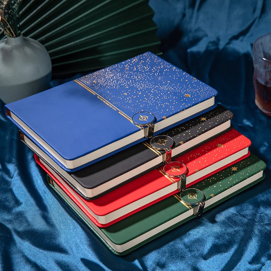 Starry Sky Notebook A5 Multi Color 200 Page Hot Selling Office High Beauty Company Gift Work Log thumbnail 4