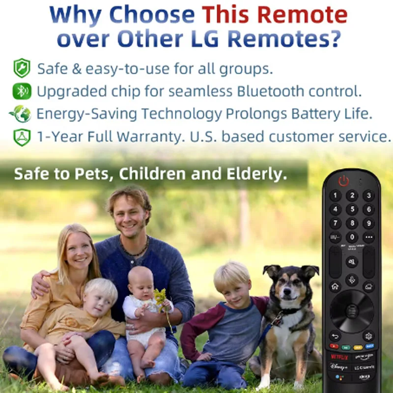 Replacement Magic Remote Control MR22GA/GN for Smart TV with Voice and Pointer Function thumbnail 6