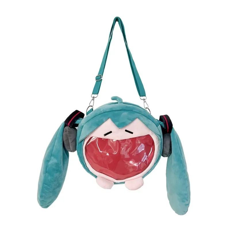 Anime Hatsune Miku Cosplay Plush Backpack Ita Bag Women Bag Shool Student Men Velvet Shoulder Bag Girl Gift thumbnail 6