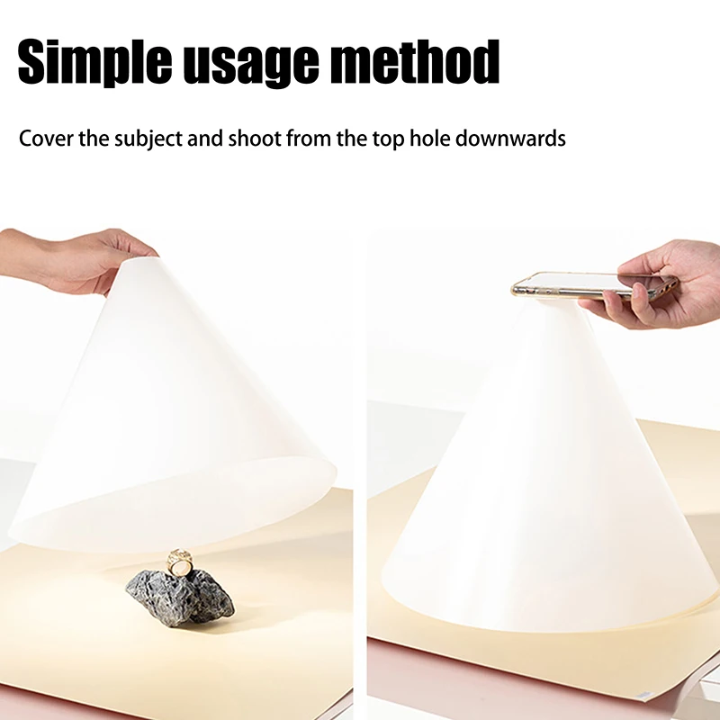 Conical Diffuser Photography Props Light Softbox Portable Assembly Prop For Jewelry Product Spotlight Studio Kit thumbnail 3