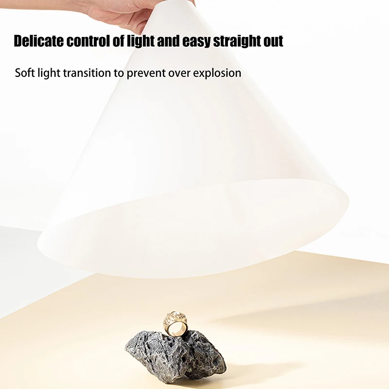 Conical Diffuser Photography Props Light Softbox Portable Assembly Prop For Jewelry Product Spotlight Studio Kit thumbnail 2