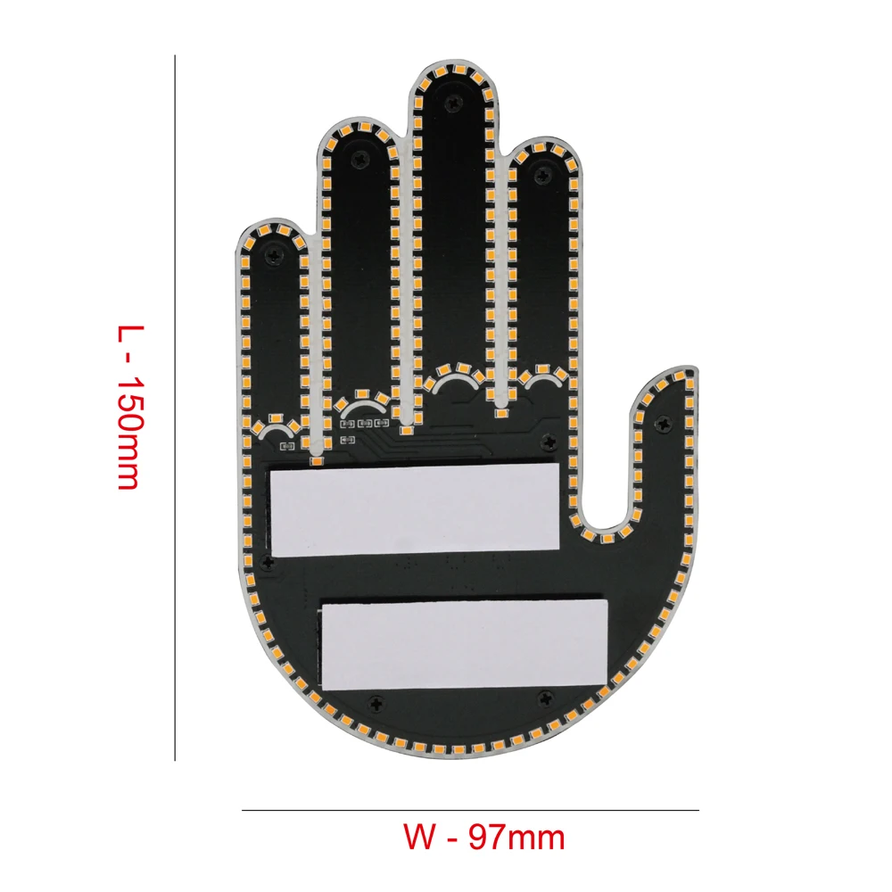 Car Interactive Lamps Palm fingers Lights Car Gesture Light Auto Parts Styling with 4 Key Remote Control thumbnail 6