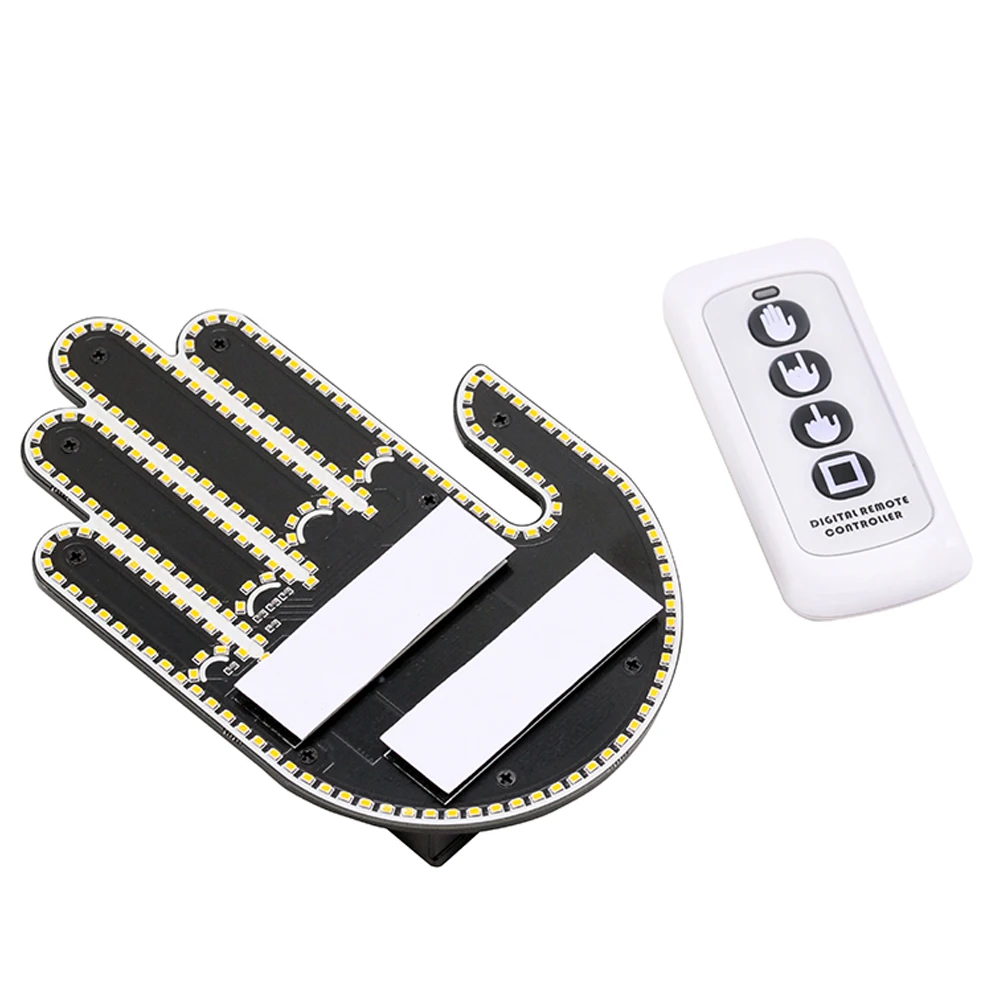 Car Interactive Lamps Palm fingers Lights Car Gesture Light Auto Parts Styling with 4 Key Remote Control thumbnail 4