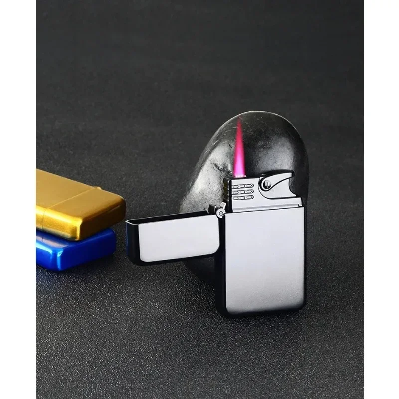 Windproof  Waterproof Metal Lighter Electroplated Dragon Embossed Pattern Red Fire Direct Cigar Lighter Men Smoke Accesoires thumbnail 4