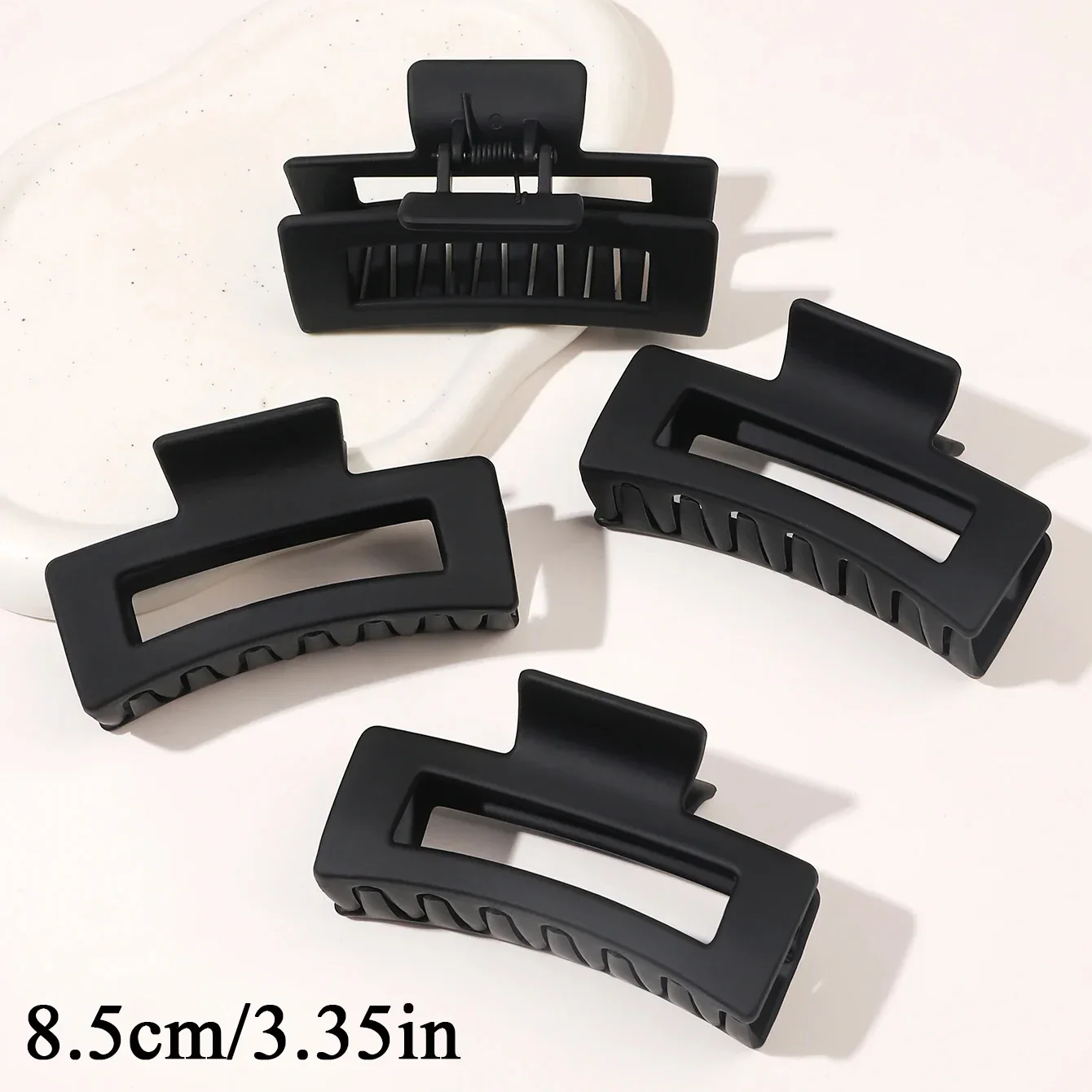 4Pcs/Set Women Girls Claw Clips Coffee Black Hair Claw Nonslip Crab Hairpins Barrette Fashion Hair Accessories Gifts thumbnail 6