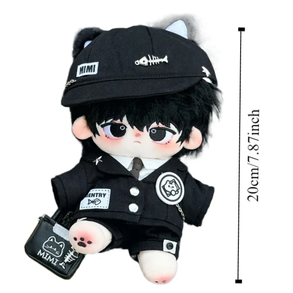 20cm Cotton Doll Clothes Plush Doll DIY Clothing Cat Ear Uniform Hoodie Cool Jacket No Attribute Dolls Accessories thumbnail 6