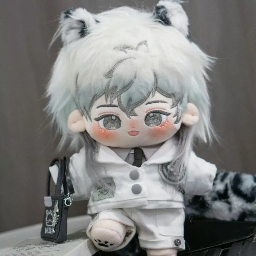 20cm Cotton Doll Clothes Plush Doll DIY Clothing Cat Ear Uniform Hoodie Cool Jacket No Attribute Dolls Accessories thumbnail 5