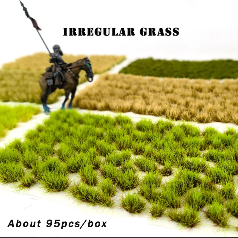 Simulation Grass Tuft Miniature Static Grass Series Model Ho N Scale Military Scenery Railway Layout DIY Model Making Diorama thumbnail 2