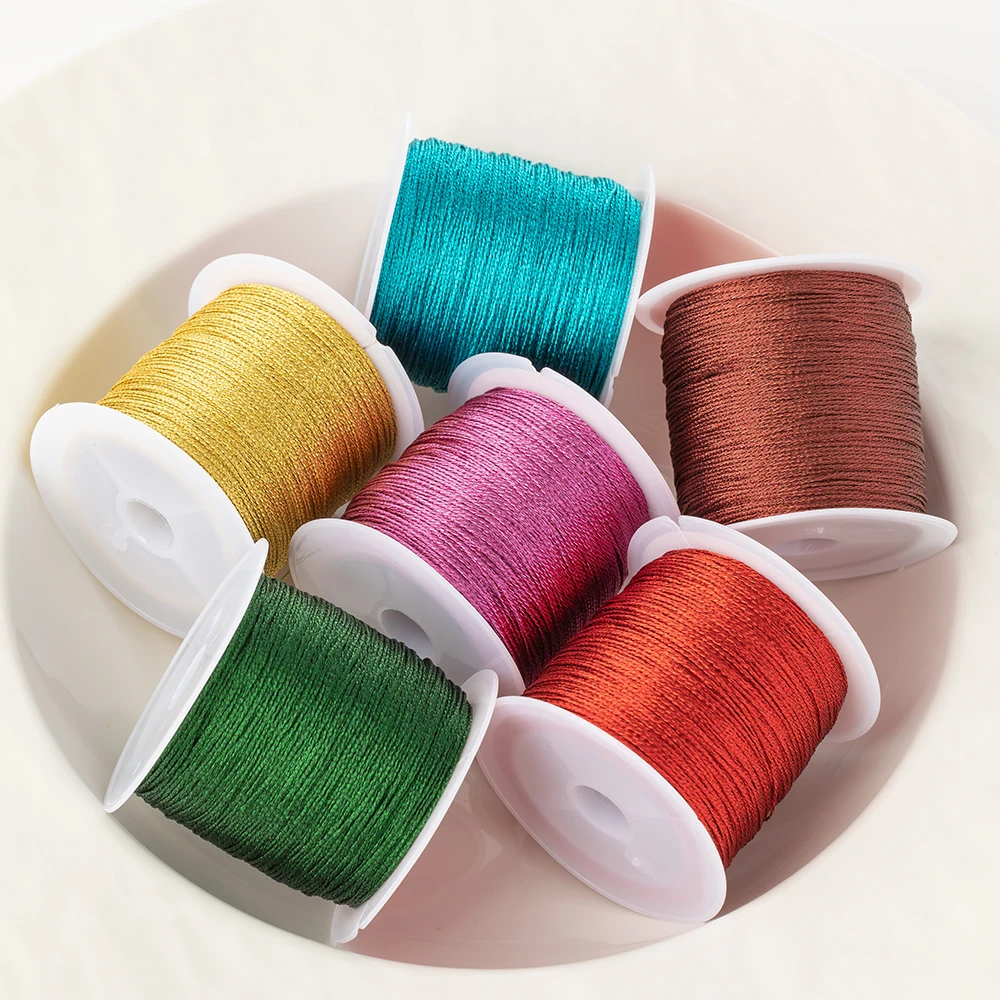 0.2mmX100m/0.4mmX50m Nylon Cord Rope Beading For DIY Bracelets Necklaces Braided String Jewelry Sewing Thread Craft Accessory thumbnail 2