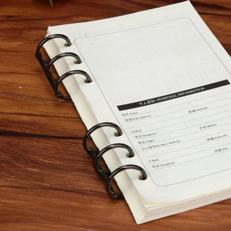 2PCS Ring Binder Clips Detachable Buckle Loose-leaf Binder 3 Rings Metal Binding Clips Office School Supplies thumbnail 5