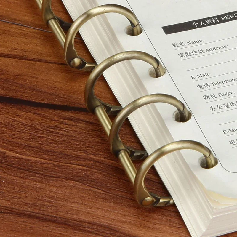 2PCS Ring Binder Clips Detachable Buckle Loose-leaf Binder 3 Rings Metal Binding Clips Office School Supplies thumbnail 6
