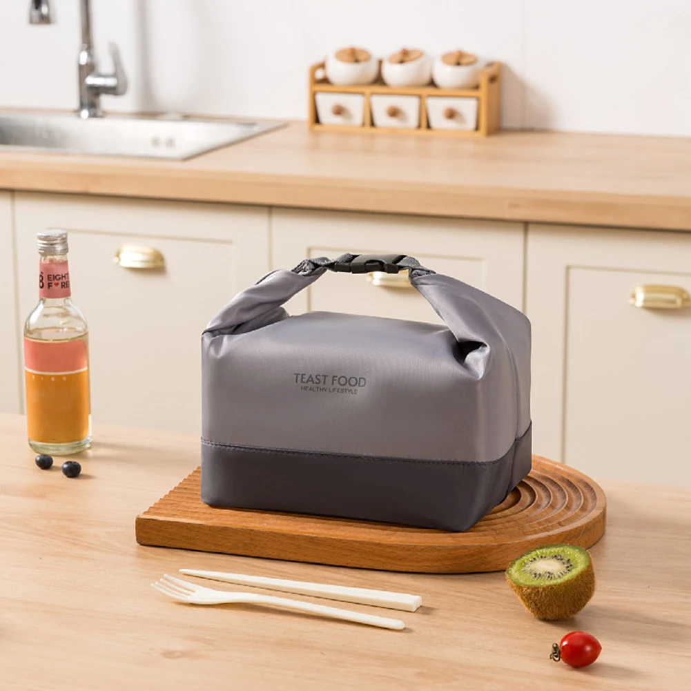 2024 Insulated Lunch Bag with Aluminum Foil Portable Bento Bag Waterproof Lunch Tote Bags Large Capacity for Outdoor Travel Work thumbnail 2