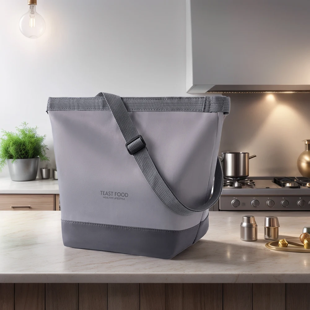 2024 Insulated Lunch Bag with Aluminum Foil Portable Bento Bag Waterproof Lunch Tote Bags Large Capacity for Outdoor Travel Work thumbnail 4