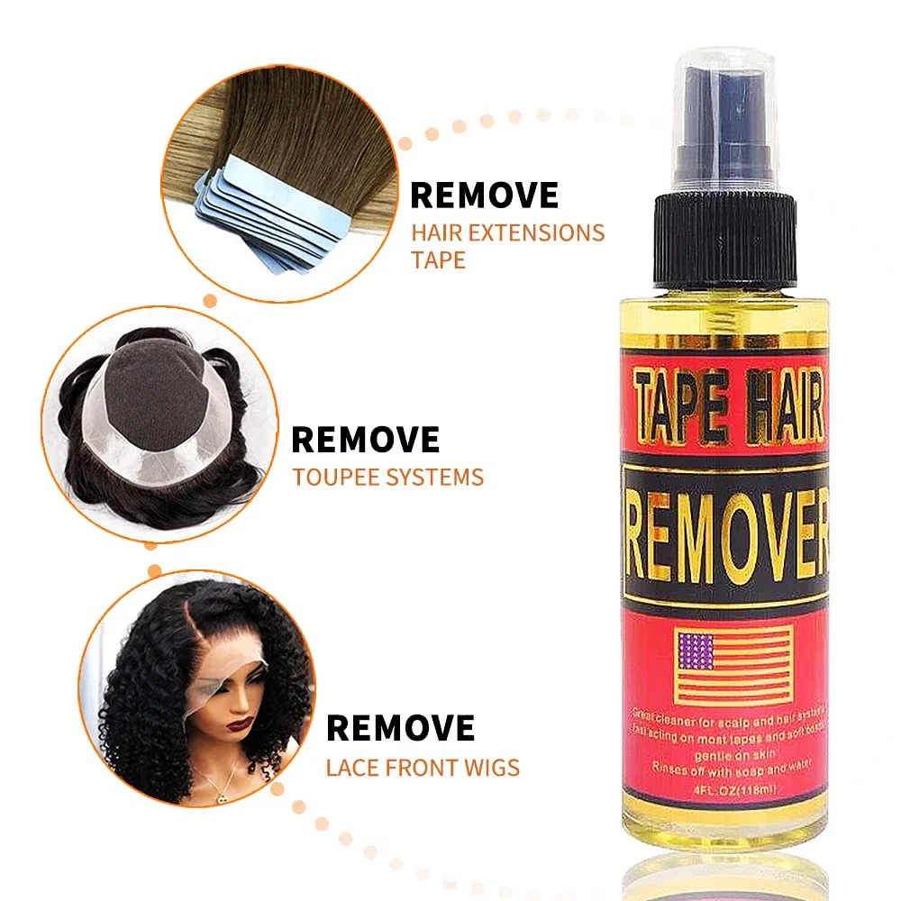 Tape in Extension Remover 118ML,Wig Glue Remover Adhesive Fast Acting,Removes Hair Glue,Wig Tape,Double Sided Extension Tape thumbnail 4