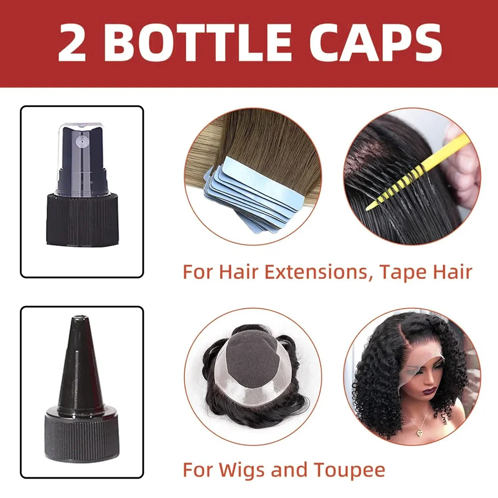 Tape in Extension Remover 118ML,Wig Glue Remover Adhesive Fast Acting,Removes Hair Glue,Wig Tape,Double Sided Extension Tape thumbnail 6