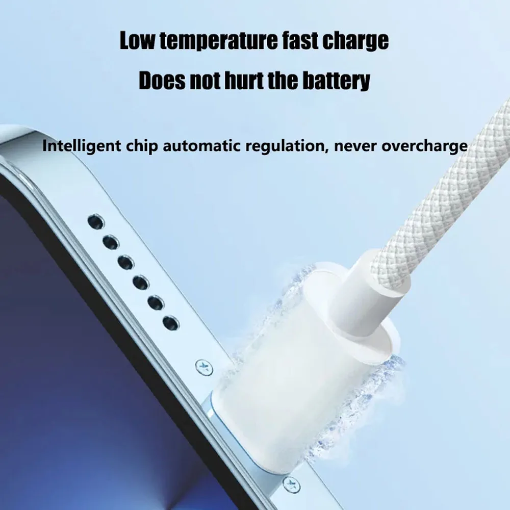PD 20W USB C Cable For iPhone 14 13 12 11 Pro Max Xs 8 Plus iPad Wire 3A Fast Charging Cord Type C Data Cable for iPhone thumbnail 5