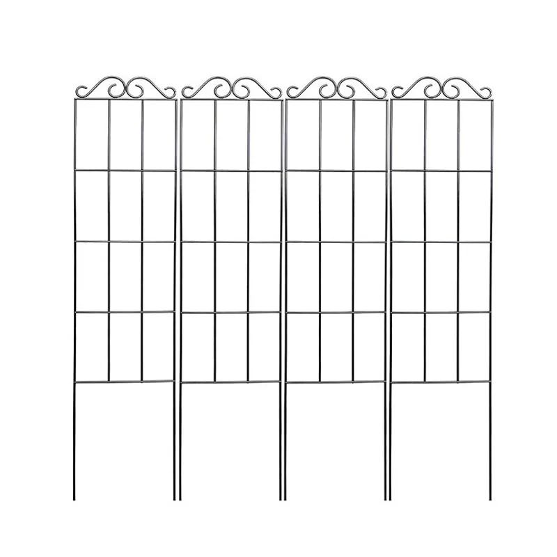 Plants Support Metal Trellis Black Iron Wire Vine Plants Trellis for Garden Enthusiasts Lovers thumbnail 6