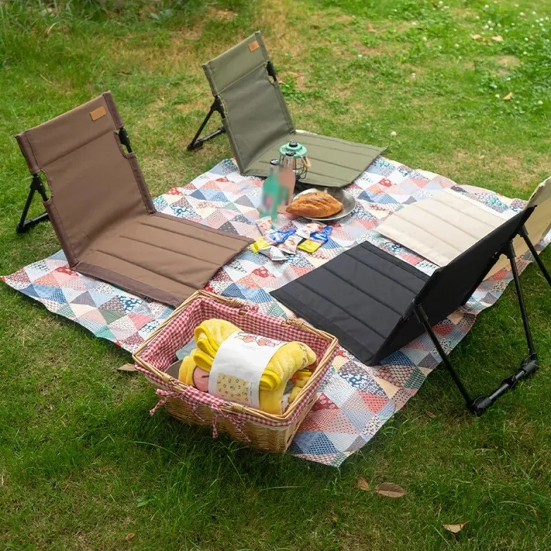 Ultra-Light Folding Chair for Camping, Beach, and Road Trips - Durable Aluminum Alloy, Portable and Comfortable，fishing Chair thumbnail 3