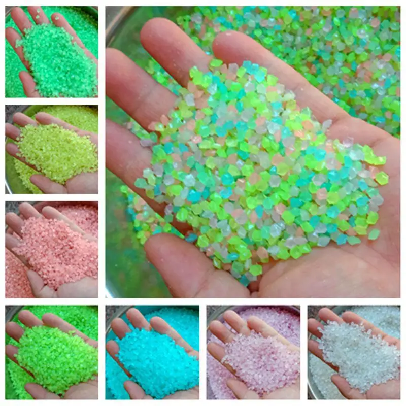 Luminous Sand Glow In Dark Stone Pebble Garden Yard Outdoor Path Lawn Decoration Fish Tank Aquarium Home DIY Decor 3-5mm thumbnail 3