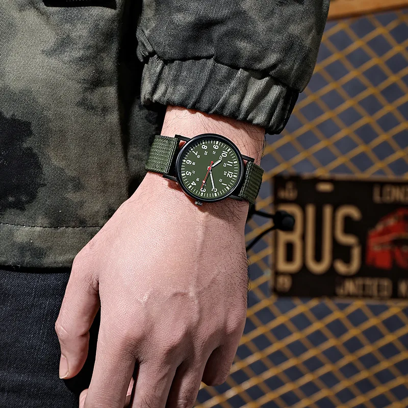 Fashion Men Watches Luxury Brand Fashion Mens Quartz Watch Luminous Hands Male Clock Big Dial Waterproof Man Wristwatch thumbnail 4