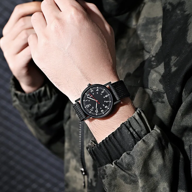 Fashion Men Watches Luxury Brand Fashion Mens Quartz Watch Luminous Hands Male Clock Big Dial Waterproof Man Wristwatch thumbnail 5