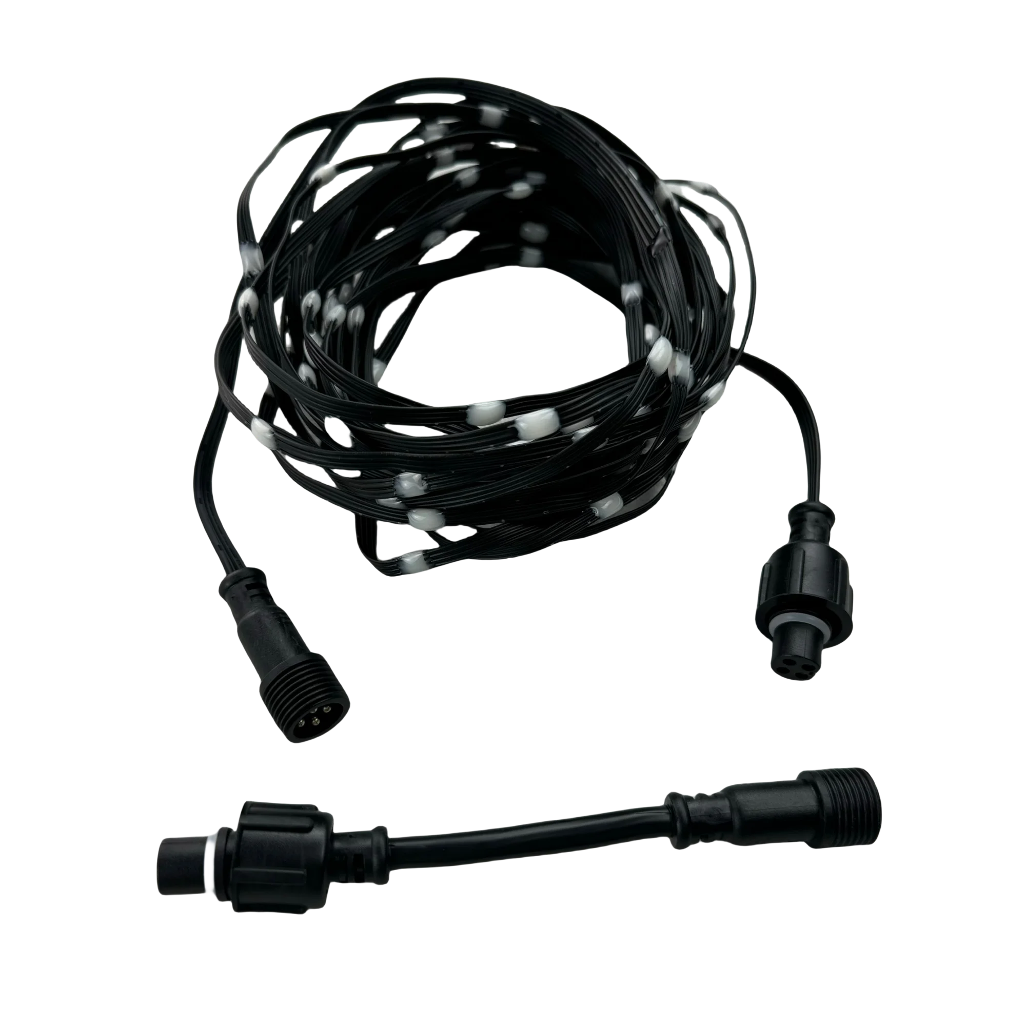 DC12V WS2815 Seed LED Pixel String Light RGB IC Addressable IP67 4Pin Black Wire 2cm/2.5cm/5cm/10cm Pitch 100ct/200ct/300ct Long