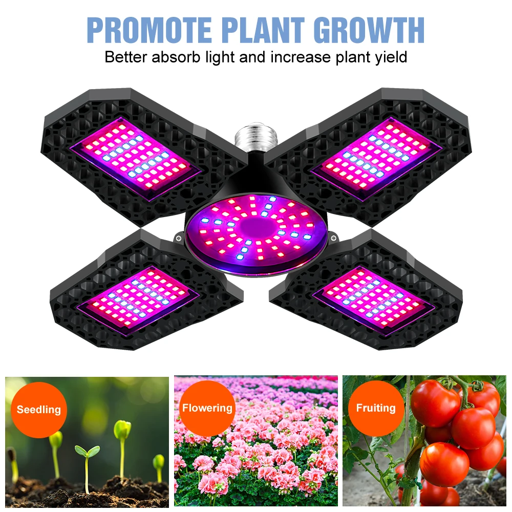 Plant LED Grow Light Full Spectrum Phytolamp Indoor Flower Seeds Hydroponics Cultivation Lamp For Greenhouse Vegetable Grow Tent thumbnail 4