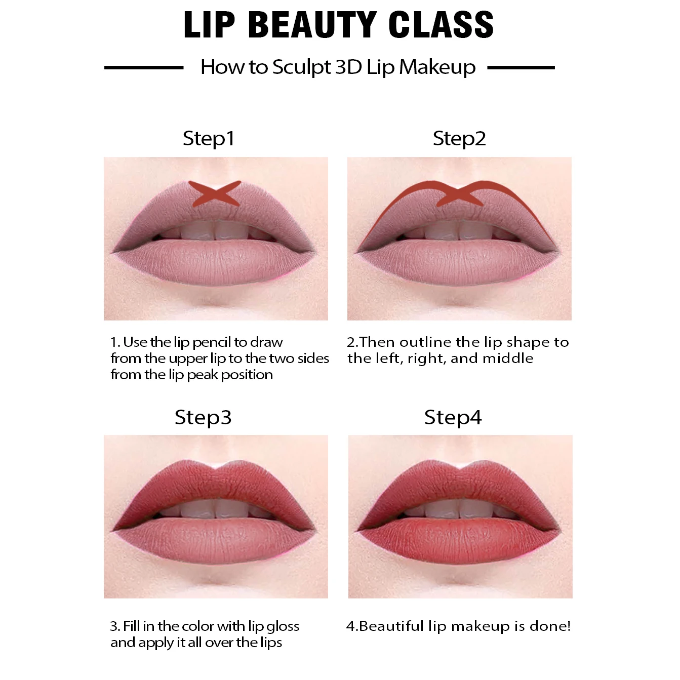 14 Color Nude Matte Lipstick Pencil Long-lasting Waterproof Lip Pencil High Pigmented Lip Liner Lip Makeup Tool thumbnail 3