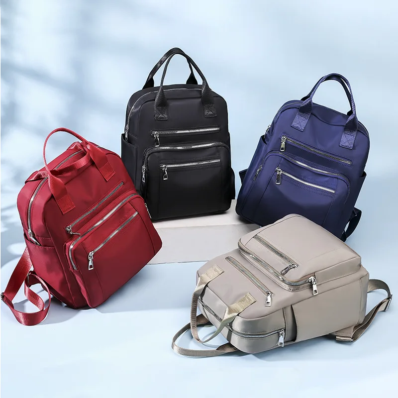 Women Backpack Travel Casual Waterproof Oxford Shoulder Bags Female Large Capacity Handbag Rucksack Black Purse School Pack thumbnail 2