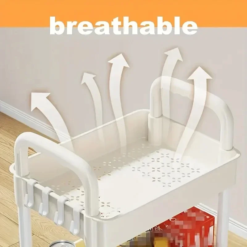 2-layer Detachable Stationery Organizer Handcart Organizers Office Desk Organizing Plastic Boxes Accessories School Supplies thumbnail 2