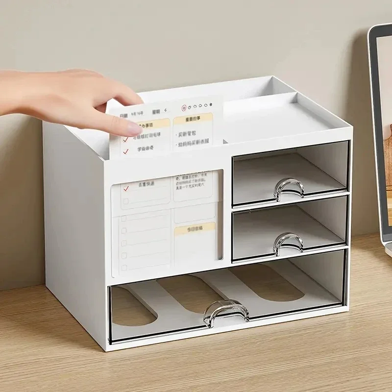 Desktop Combination Drawer Storage Box Desk Organizer Reasonable Partition Office Accessories Pen Holder Organizers Stationery thumbnail 3
