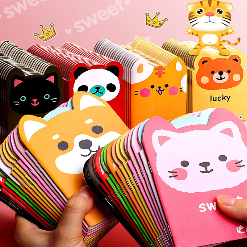 10/20/40pcs Cartoon Cute Small Book Mini Pocket Notebook Portable Diary Note Children's Small Prize Booklet Dropshipping thumbnail 2