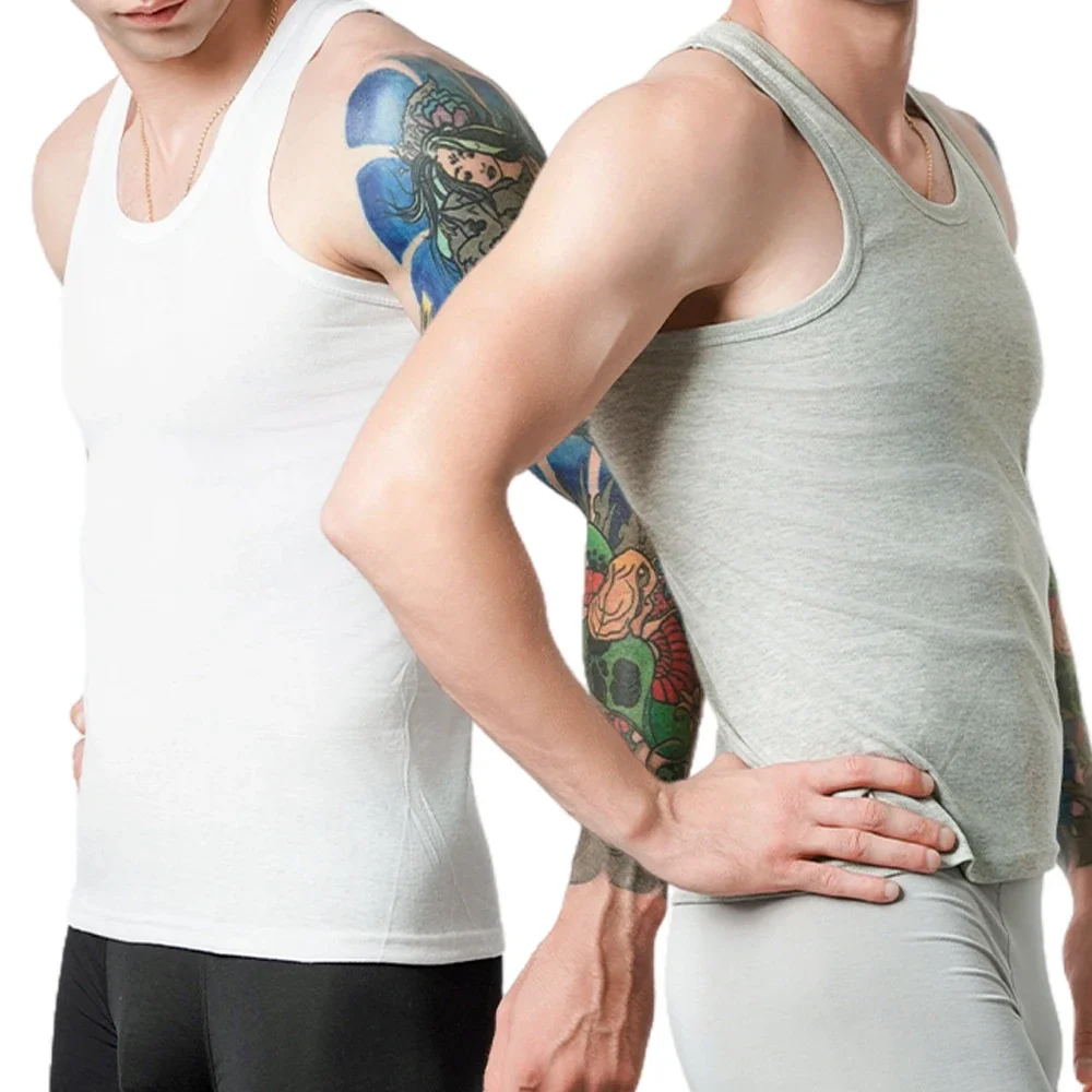 9Pcs Men's Cotton Athletic Tank Top Sleeveless Tank A-Shirt Breathable Moisture-Wicking Undershirt Summer Lightweight Underwear thumbnail 3