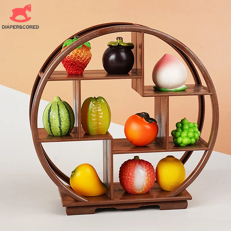 1PC Dollhouse Miniature Bogu Empty Shelf Mini Display Stand Storage Rack Model Toy Scene Decoration DIY Accessories thumbnail 2