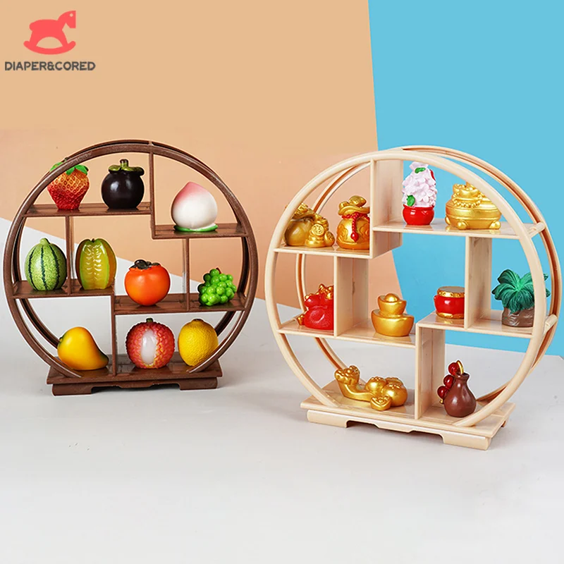 1PC Dollhouse Miniature Bogu Empty Shelf Mini Display Stand Storage Rack Model Toy Scene Decoration DIY Accessories thumbnail 4