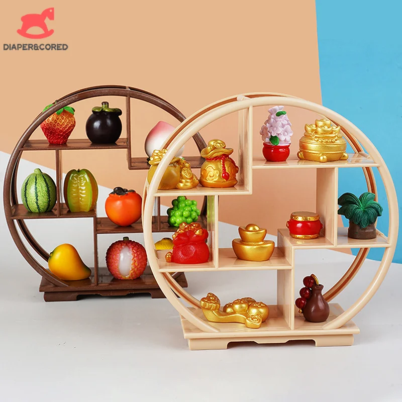 1PC Dollhouse Miniature Bogu Empty Shelf Mini Display Stand Storage Rack Model Toy Scene Decoration DIY Accessories thumbnail 3