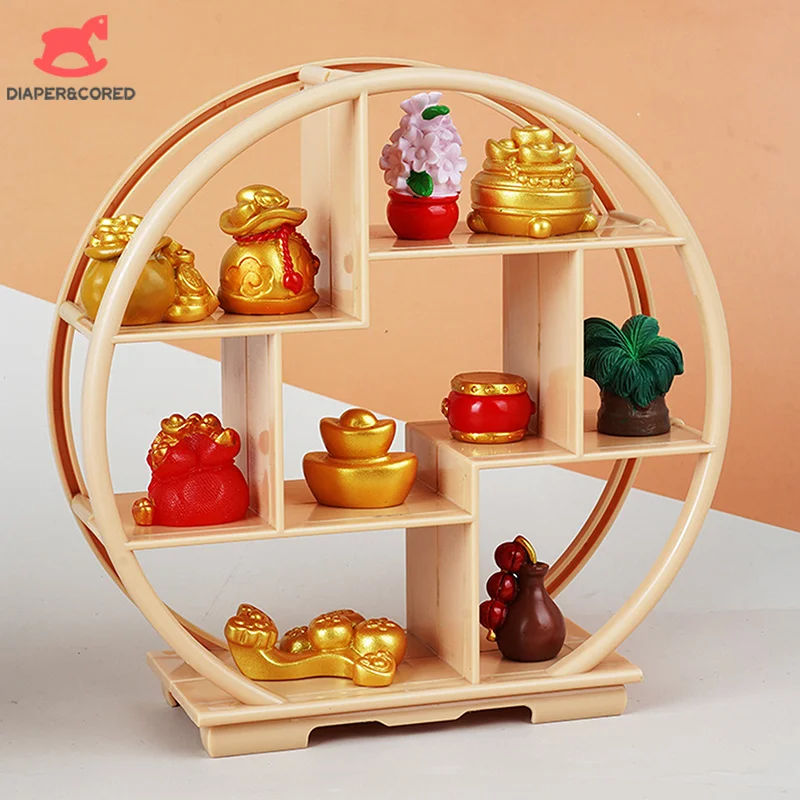 1PC Dollhouse Miniature Bogu Empty Shelf Mini Display Stand Storage Rack Model Toy Scene Decoration DIY Accessories thumbnail 5